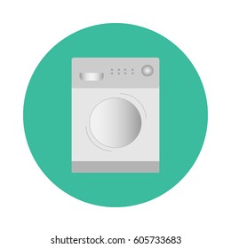 Washer icon. Flat vector illustration EPS10.