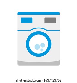 Washer icon on white background. Vector illustration in trendy flat style. EPS 10.