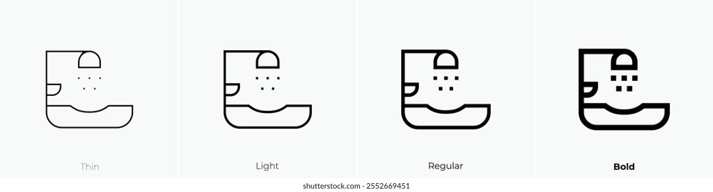 washer icon. Thin, Light Regular And Bold style design isolated on white background