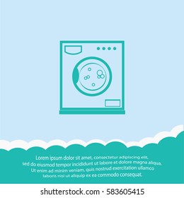 Washer  icon. Vector design.