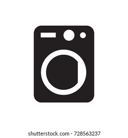 washer icon vector isolated on white background