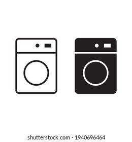 Washer icon. Vector simple line symbol