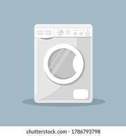 Washer icon vector. Wash machine 