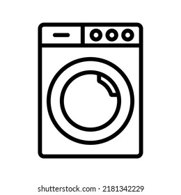 Washer icon. wash machine sign. vector illustration