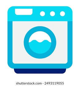 Washer laundry shop icon illustration