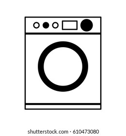 washer machine appliance icon vector illustration design
