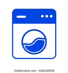 Washer machine icon. Vector illustration
