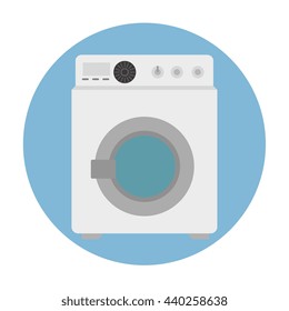 washer machine isolated icon design, vector illustration  graphic 