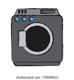 Washer machine symbol icon vector illustration graphic design