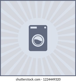 Washer machine vector icon