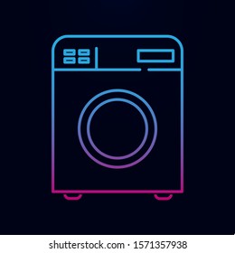 Washer nolan icon. Simple thin line, outline vector of kitchen icons for ui and ux, website or mobile application