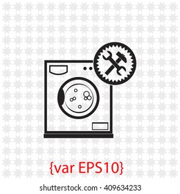 Washer repair icon.