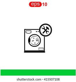 Washer repair icon.