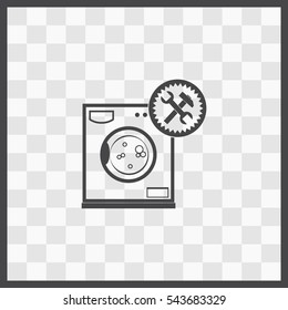 Washer repair vector icon. Isolated illustration. Business picture.