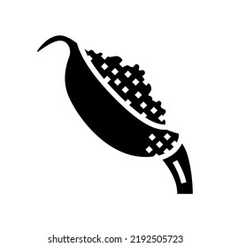 washer rice glyph icon vector. washer rice sign. isolated symbol illustration