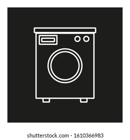 washer shaped vector icon formed by simple shapes