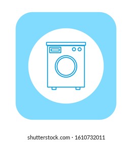 washer shaped vector icon formed by simple shapes