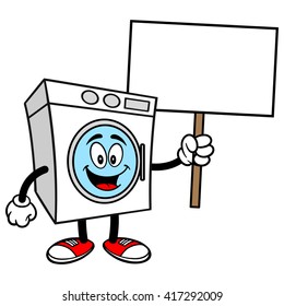 Washer with a Sign