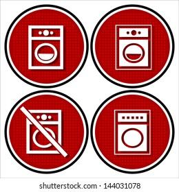 Washer symbol, icon