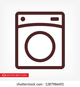 Washer Vector icon