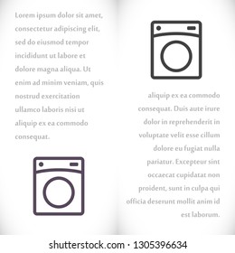 Washer Vector icon