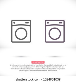 Washer Vector icon