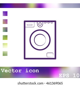 Washer vector icon