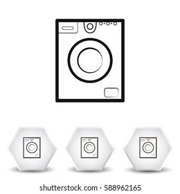 Washer vector icon