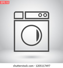 WASHER vector icon eps 10