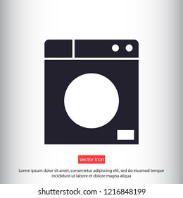 WASHER vector icon eps 10
