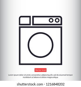 WASHER vector icon eps 10