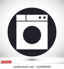 WASHER vector icon eps 10