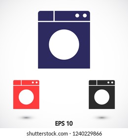 WASHER vector icon eps 10
