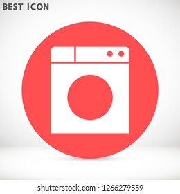 WASHER vector icon eps 10