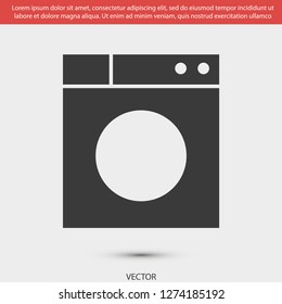 WASHER vector icon eps 10