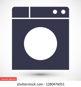 WASHER vector icon eps 10