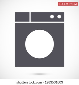 WASHER vector icon eps 10