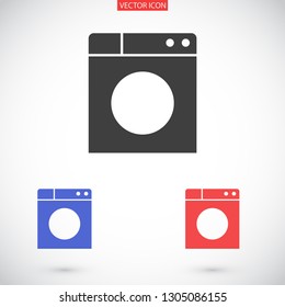 WASHER vector icon eps 10