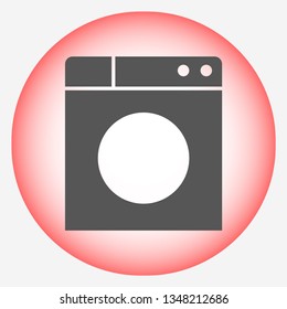 WASHER vector icon eps 10