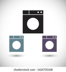 WASHER vector icon eps 10 , Lorem ipsum Flat design