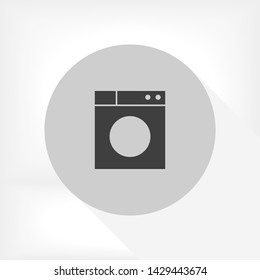 WASHER vector icon eps 10 , Lorem ipsum Flat design