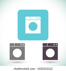 WASHER vector icon eps 10 , Lorem ipsum Flat design