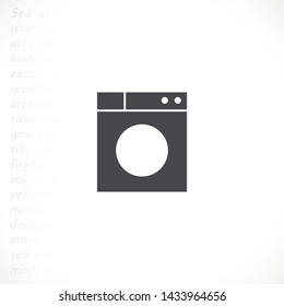 WASHER vector icon eps 10 , Lorem ipsum Flat design