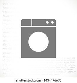 WASHER vector icon eps 10 , Lorem ipsum Flat design