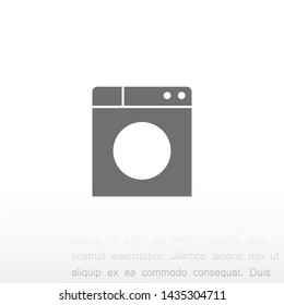WASHER vector icon eps 10 , Lorem ipsum Flat design