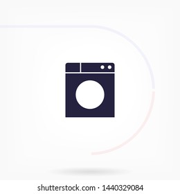 WASHER vector icon eps 10 , Lorem ipsum Flat design