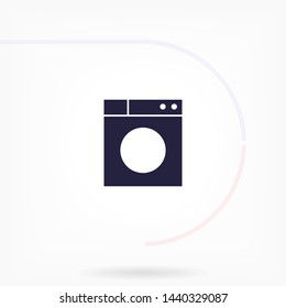 WASHER vector icon eps 10 , Lorem ipsum Flat design
