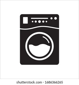 Washer vector icon. Washer flat sign design. Wash machine symbol pictogram