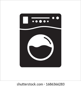 Washer vector icon. Washer flat sign design. Wash machine symbol pictogram