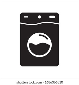 Washer vector icon. Washer flat sign design. Wash machine symbol pictogram